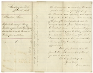 Excellent Clara Barton Autograph Letter Twice-Signed, Regarding the 1866 Trial of Dorence Atwater, the Famous POW at Andersonville Who Smuggled Out the ''Death List''